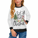 Custom Face Sweater Who Loves Christmas Personalized Girl's All Over Print Crew Neck Sweater Photo Ugly Christmas Sweater