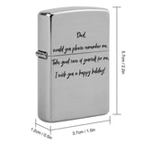 Custom Photo&Text Metal Duplex Printing Lighter Housing Personalized Lighter Case Father's Day Gift