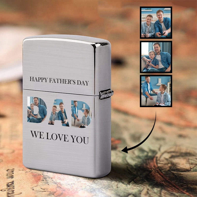 Custom Photo Metal Single-Sided Printing Dad Lighter Housing