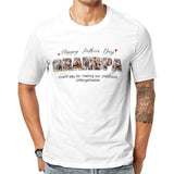 [Upload 3 Photo] Custom Happy Mother's Day Father's Day Family Photo Collage Light Shirts Gift For Mom/Dad/Grandma/Grandpa