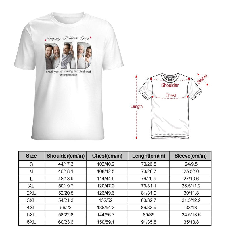 [Upload 3 Photo] Custom Happy Mother's Day Father's Day Family Photo Collage Light Shirts Gift For Mom/Dad/Grandma/Grandpa