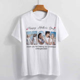 [Upload 3 Photo] Custom Happy Mother's Day Father's Day Family Photo Collage Light Shirts Gift For Mom/Dad/Grandma/Grandpa