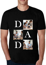 [Upload 3 Photo] Custom Happy Mother's Day Father's Day Family Photo Collage Light Shirts Gift For Mom/Dad/Grandma/Grandpa