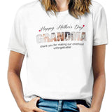 [Upload 1 Photo] Custom Happy Mother's Day Father's Day Family Photo Collage Light Shirts Gift For Mom/Dad/Grandma/Grandpa