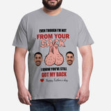 Custom Face Got My Back Shirt with personalized pictures Men's All Over Print T-shirt for Father's Day