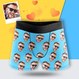 Custom Boyfriend Face Mens Underwear Personalized Boxer Briefs for Him