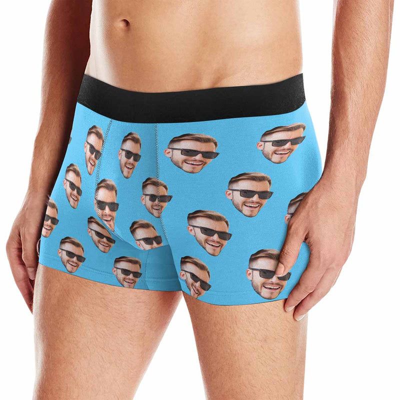 Custom Face Men's Boxer Briefs Personalized Underwear Boxers for Men Boyfriend Face Boxer For Valentine's Day Gift