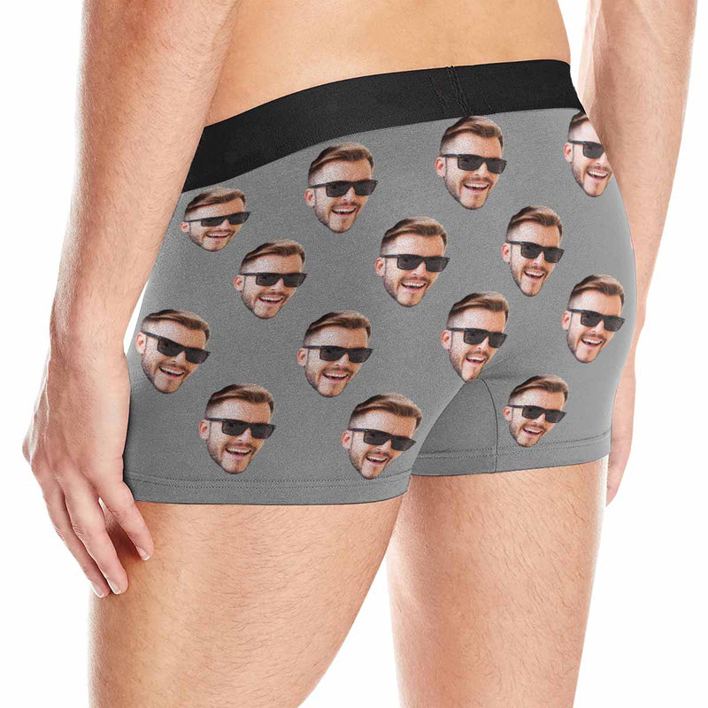 Custom Face Men's Boxer Briefs Personalized Underwear Boxers for Men Boyfriend Face Boxer For Valentine's Day Gift