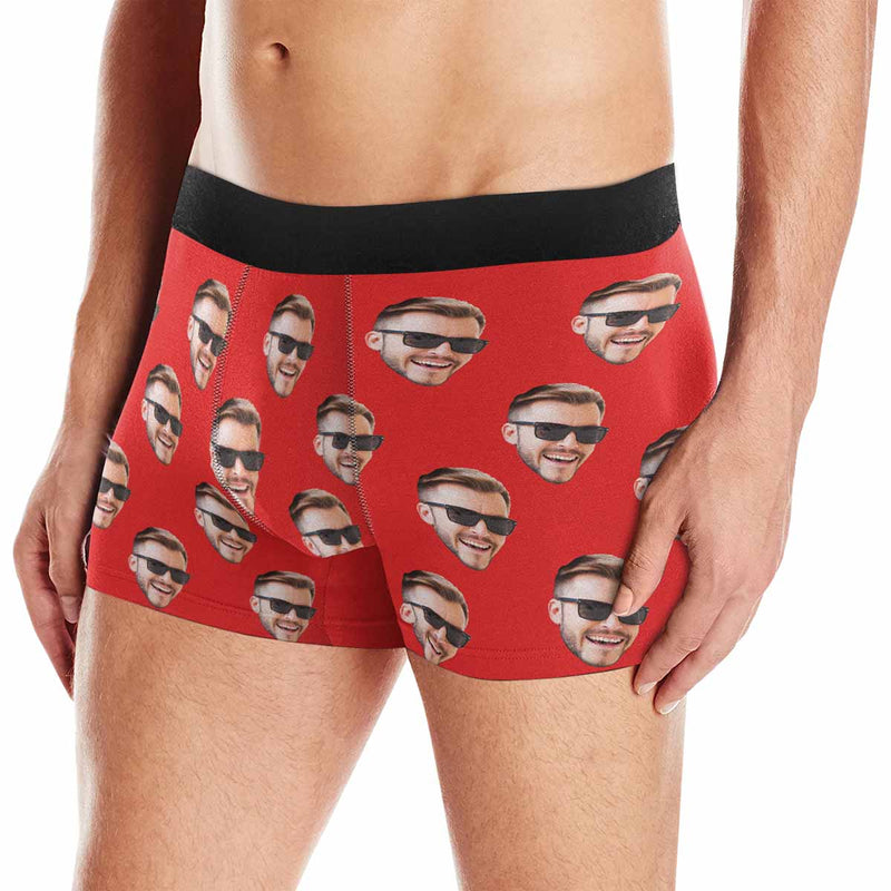 Custom Face Men's Boxer Briefs Personalized Underwear Boxers for Men Boyfriend Face Boxer For Valentine's Day Gift