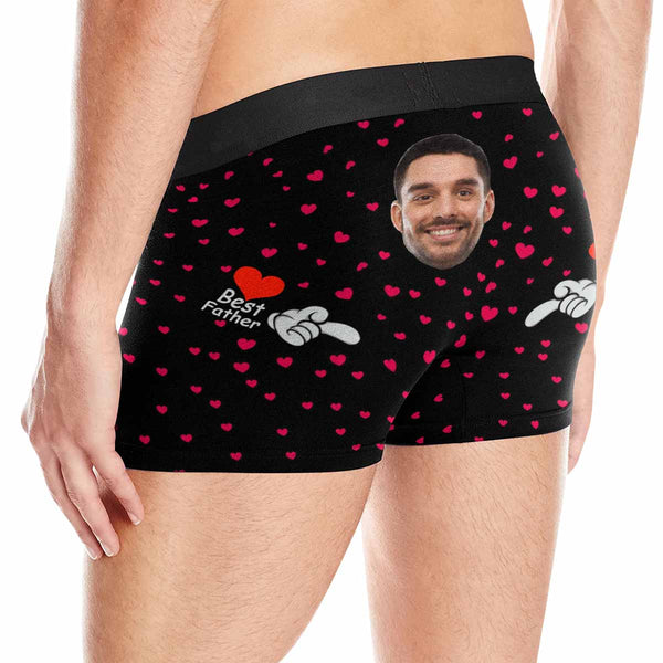 Custom Father Face Best Father Men's Boxer Briefs