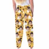 Halloween Family Matching Pajama Pants Custom Face Ghost Pattern Tracksuit Halloween Party