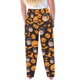 Halloween Family Matching Pajama Pants Custom Face Pumpkin Head Tracksuit Halloween Party