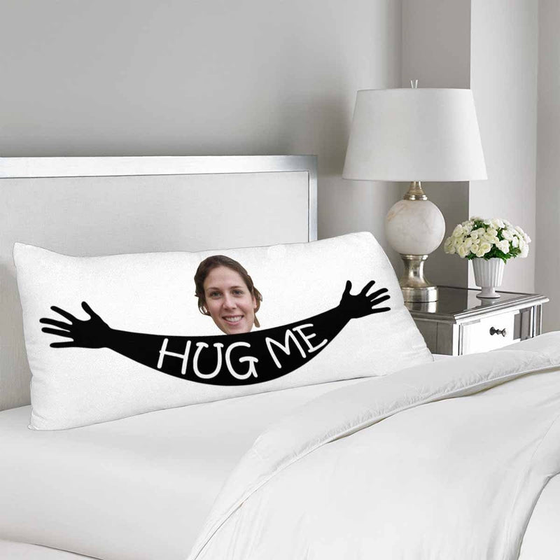 Custom Face Hug Me Body Pillow Case Personalized Pillow Cover with Picture 20inx54in