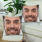 Pillow Case with Funny Picture Custom Face Big One Throw Pillow Cover