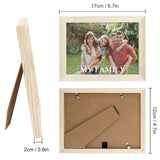 Custom Photo My Family Happy Time Solid Wood Jigsaw Puzzle Frame