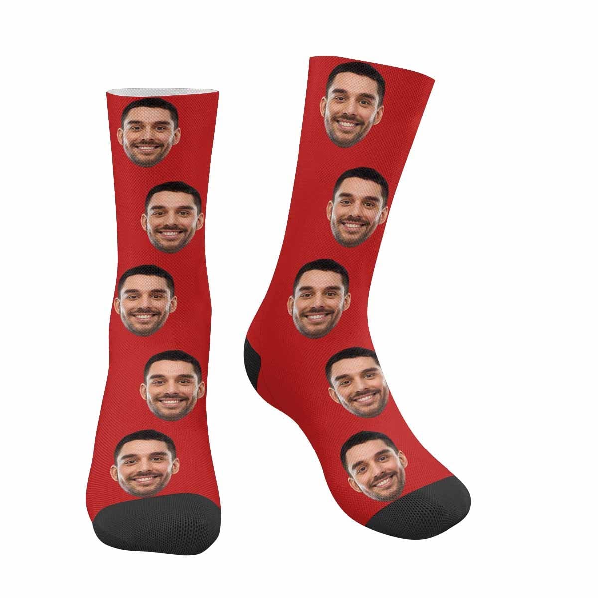 [Made In USA] Personalized Face Sublimated Crew Socks Custom Socks with Face