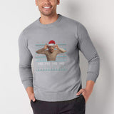 [High Quality]Custom Photo Christmas Round Neck Sweater for Men Ho Ho Ho Personalized Long Sleeve Ugly Sweater Tops