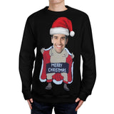 Custom Face Ugly Sweater Merry Christmas Round Neck Sweater for Christmas