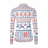 Custom Face Sweater Christmas Snowflake Pattern Personalized Women's All Over Print Mock Neck Sweater Photo Ugly Christmas Sweater Custom Sweater With Picture