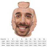 Custom Face Round Neck Sweater for Men Funny Big Face Long Sleeve Lightweight Sweater Tops Ugly Sweater With Photo