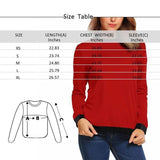 Custom Seamless Face Love Heart Women's Casual Crewneck Sweatshirt Personalized Long Sleeve Loose Sweatshirt