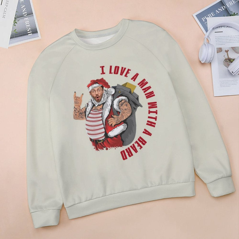 Personalized Face Santa Claus Ugly Women's Christmas Sweatshirts, Gift For Christmas Custom face Sweatshirt, Ugly Couple Sweatshirts