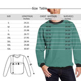 Personalized Photo Snowflake Green Ugly Men's Christmas Sweatshirts, Gift For Christmas Custom Photo Sweatshirt, Ugly Couple Sweatshirts