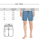 Custom Face Coconut Trees Men's Quick Dry Swim Shorts Men's Print Cat Face Personalized Swim Trunks