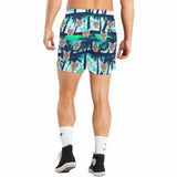 Custom Face Coconut Trees Men's Quick Dry Swim Shorts Men's Print Cat Face Personalized Swim Trunks