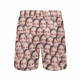 Customized Swim Trunks Custom Double Seamless Face Men's Quick Dry Swim Shorts