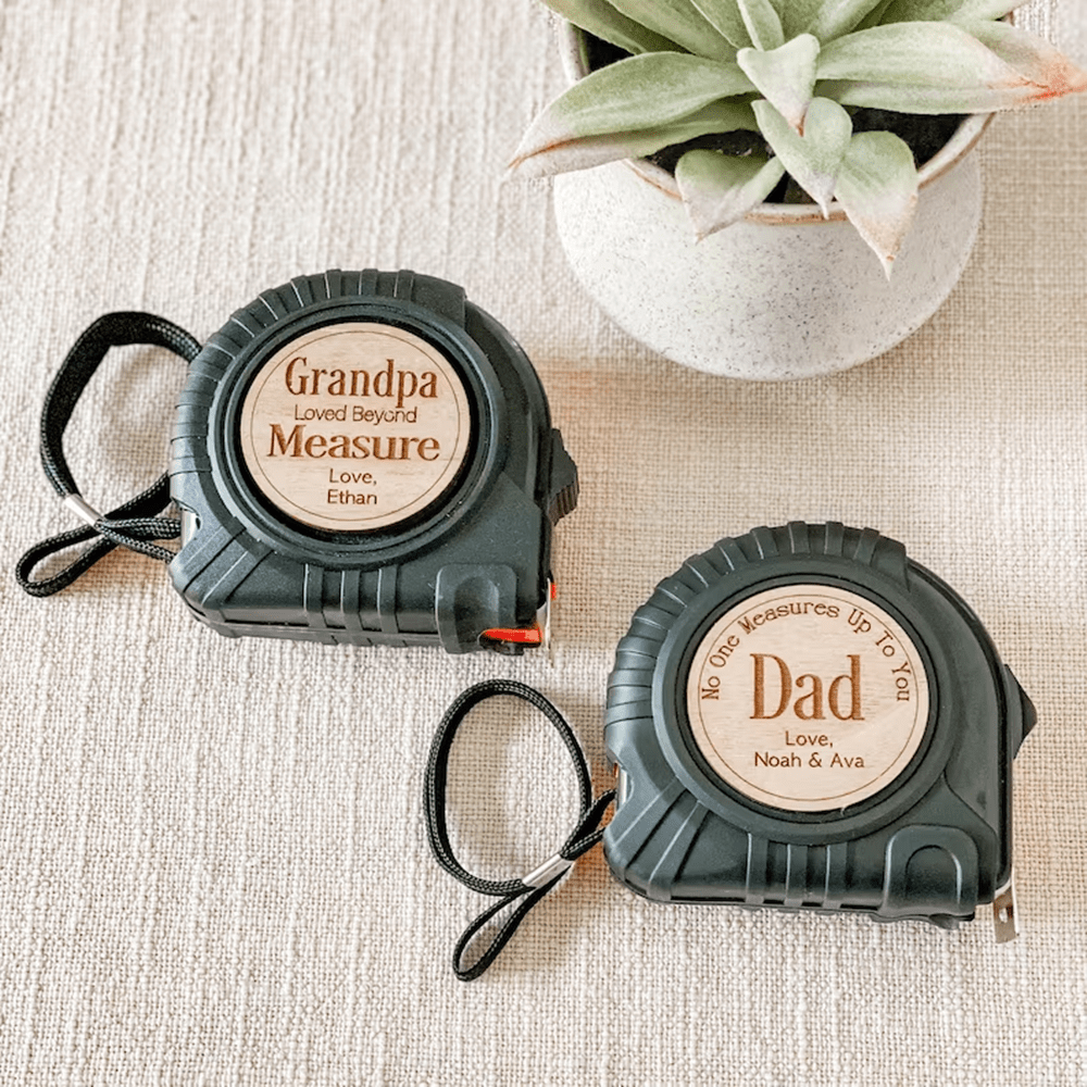 Custom Name Tape Measure Father's Day Gift Personalized Gifts for Dad Husband Grandpa No One Measures Up To You