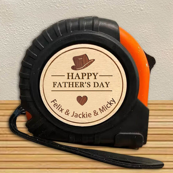 Custom Name Tape Measure Happy Father's Day Gift Personalized Gifts for Dad Husband Grandpa