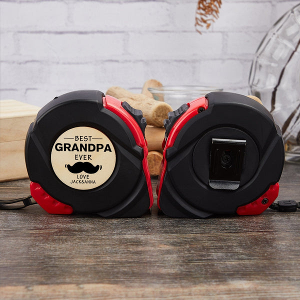 Custom Appellation&Name Tape Measure 24.6 ft Father's Day Gift Personalized Gifts for Dad Grandpa Best Dad Ever