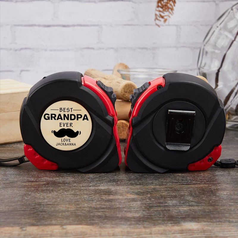 Custom Appellation&Name Tape Measure 24.6 ft Father's Day Gift Personalized Gifts for Dad Grandpa Best Dad Ever