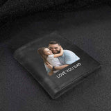 Custom Photo Letter To Father Bifold Men's Leather Wallet Personalized Photo Wallet For Dad -Put Your Photo On Wallet Father's Day & Birthday Gift