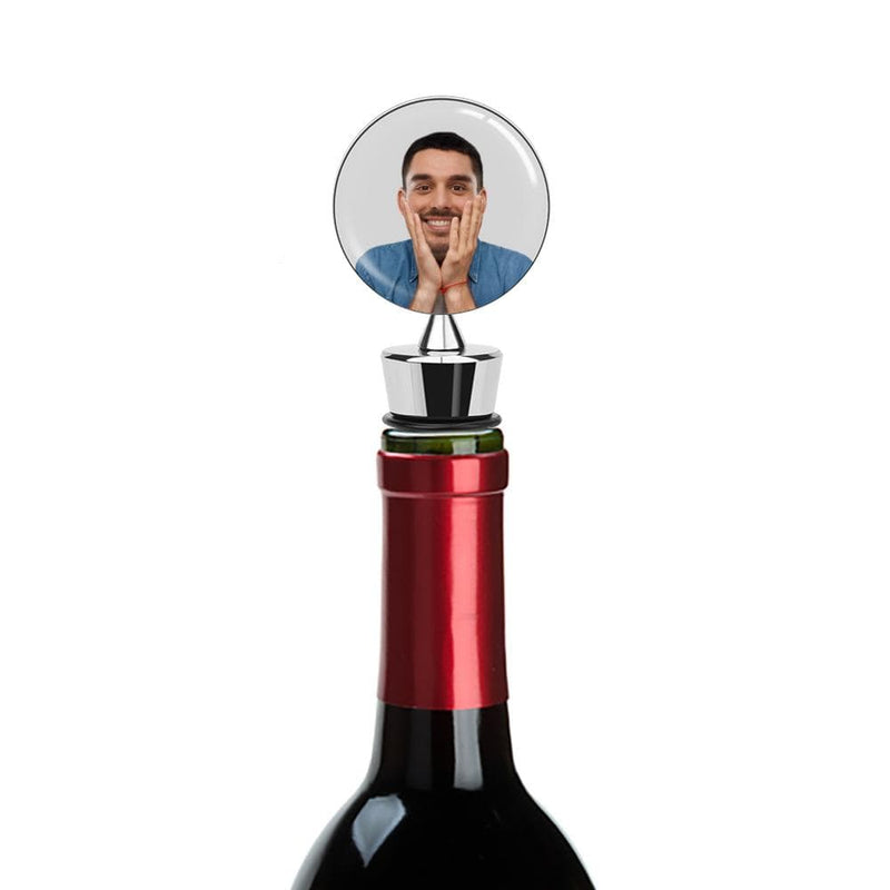 Custom Photo Zinc Alloy Wine Bottle Stoppers