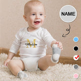 FacePajamas Baby Pajama 3months / White Custom Name Best  ish Infant Bodysuit One Piece Jumpsuit Personalized Long Sleeve Rompers Baby Clothes