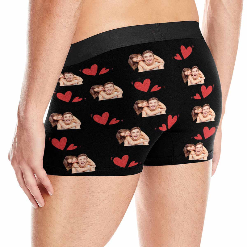 FacePajamas Mix Briefs Custom Couple Matching Lingerie Briefs I'm Just Here For The Sex Personalized Face Underwear For Couple Gifts Made for Your Gift