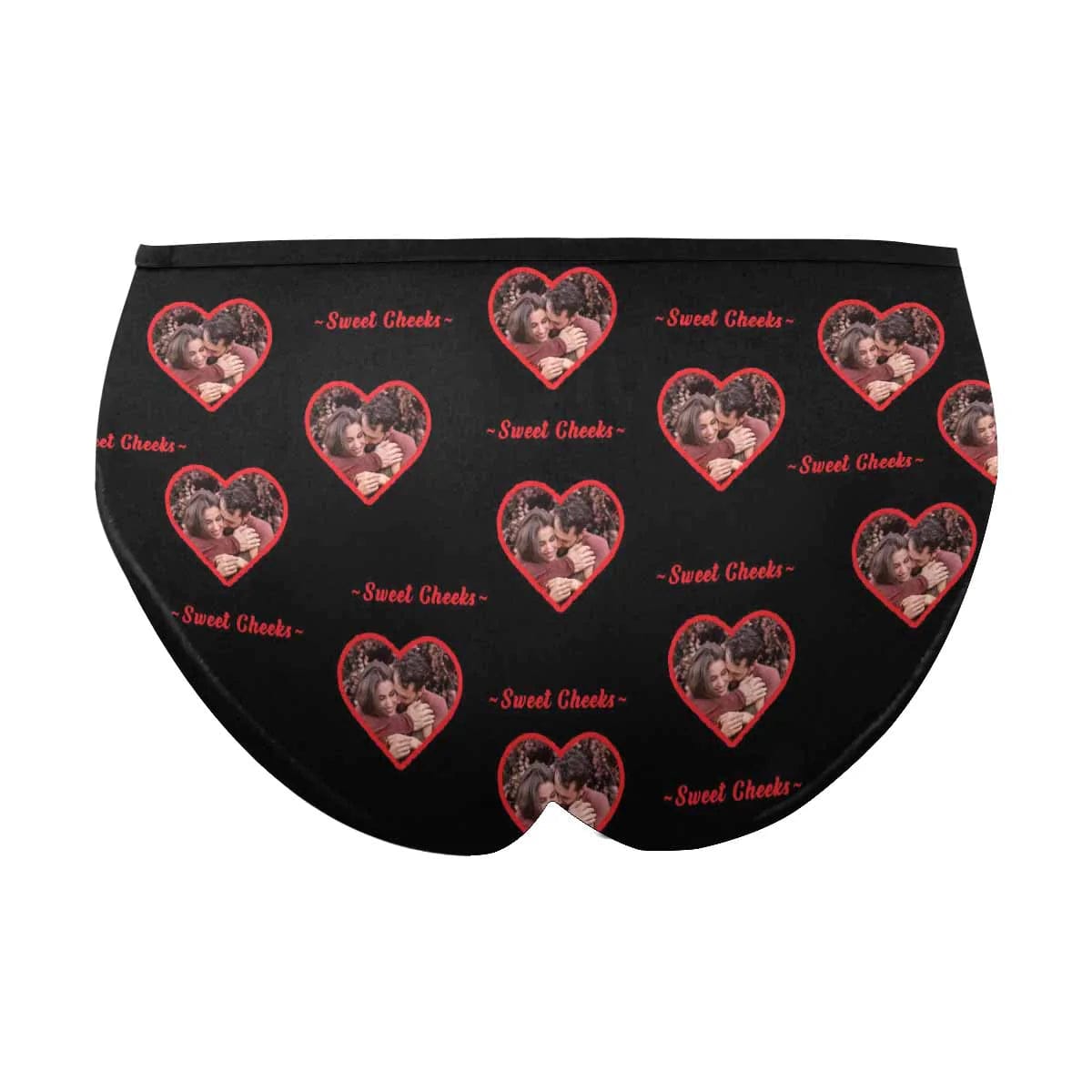 FacePajamas Mix Briefs Custom Couple Matching Lingerie Briefs Sweet Cheeks Personalized Face Underwear For Couple Gifts Made for Your Gift