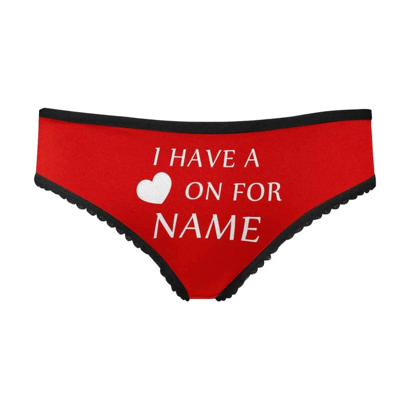 FacePajamas Mix Briefs Custom Name I Have A Heart Men's Pocket Boxer Briefs&Women's High-cut Briefs