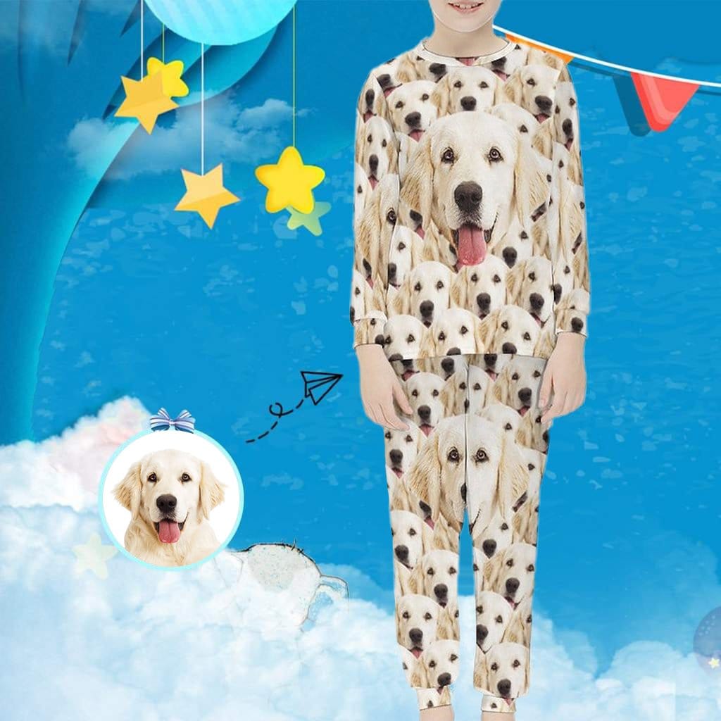 Pjs With Dogs Face On Them
 Custom Face Pajamas Sets Kids Pjs with Dog Face on Them