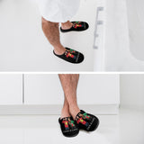 FacePajamas Slippers-2YX-SDS Custom Photo&Name Couples Men's All Over Print Cotton Slippers